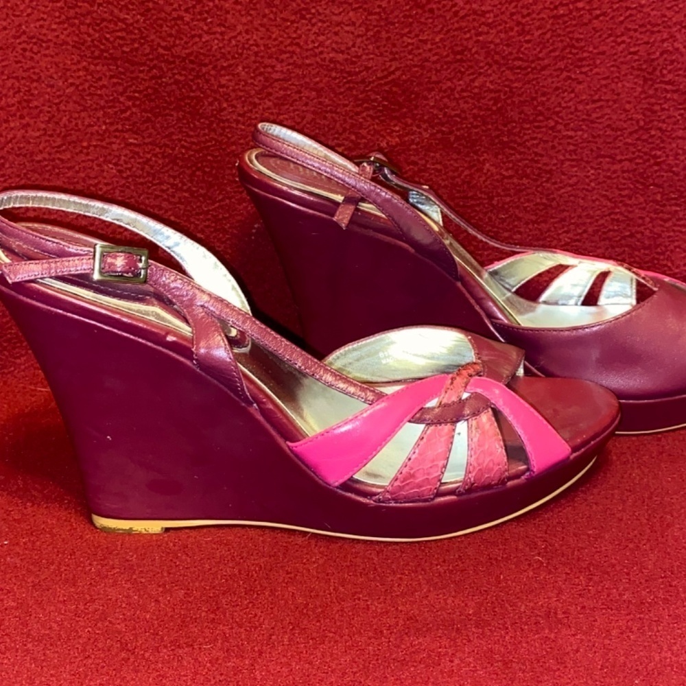 Charles by Charles David ladies size 8.5 wedge sandals - Picture 3 of 7